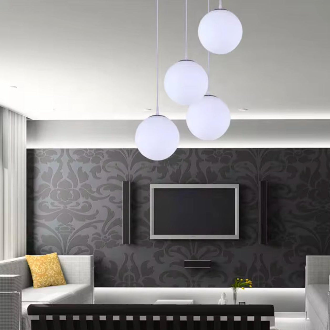 Milky Ball Pendant Light