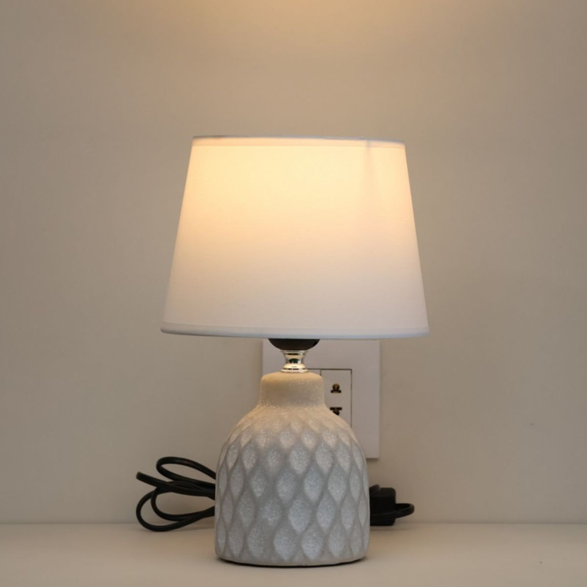 Mini Drum Ceramic Table Lamp