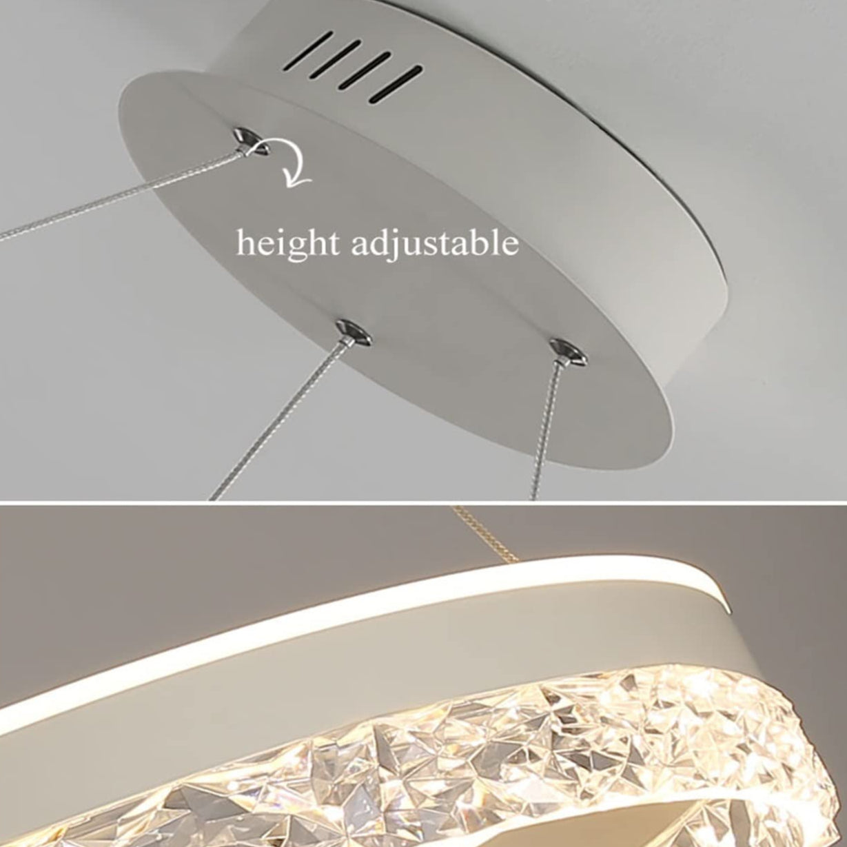 Circular Led Crystal Chandelier