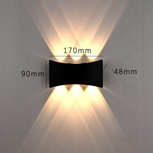 Modern Wall Lamp Up-Down Curve Shape