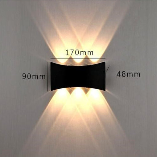 Modern Wall Lamp Up-Down Curve Shape
