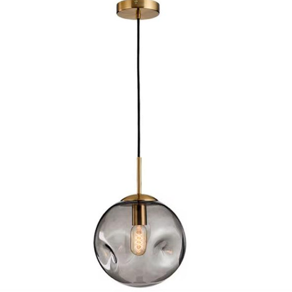 Artistic Concave Glass Pendant Light