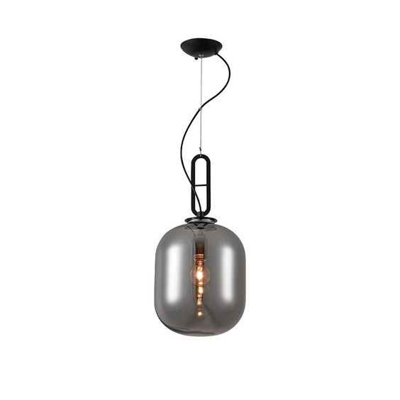 Grigio Smokey Gray Glass Pendant light