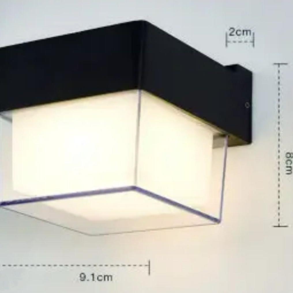 Modern Wall Lamp Acrylic Box Shape