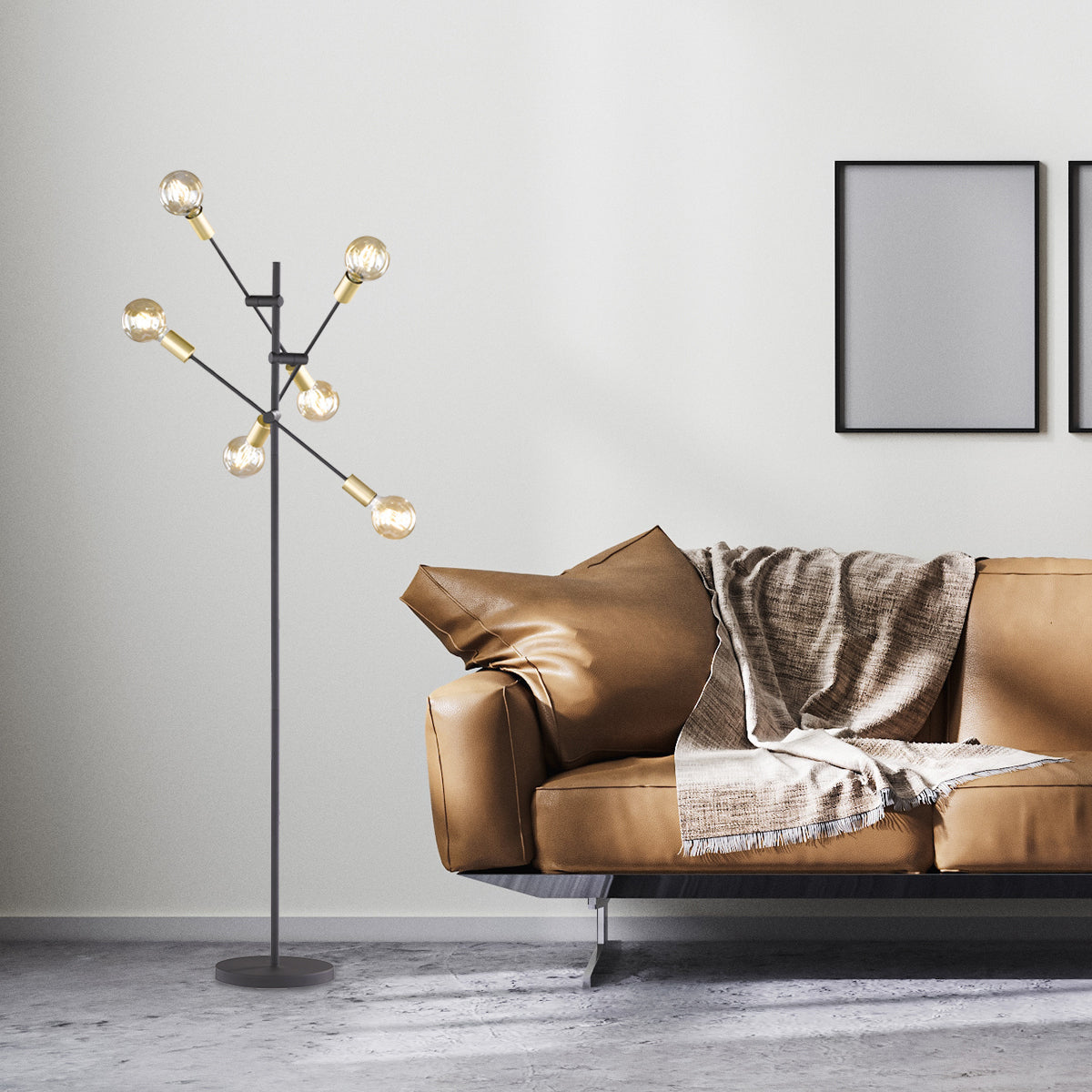Movable Tree Branch Floor Lamp