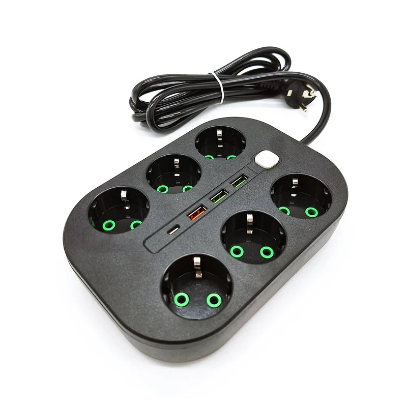 Extension Power Socket with USB & Switch