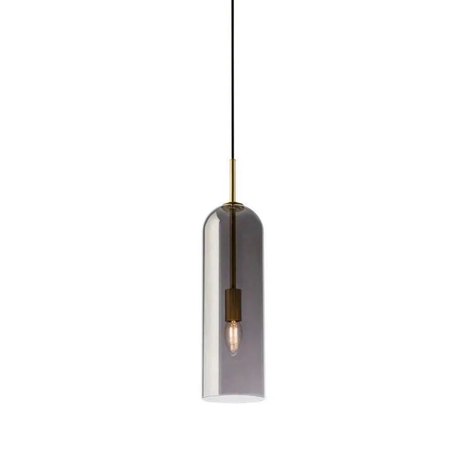 Simple Grey Glass Pendant Light