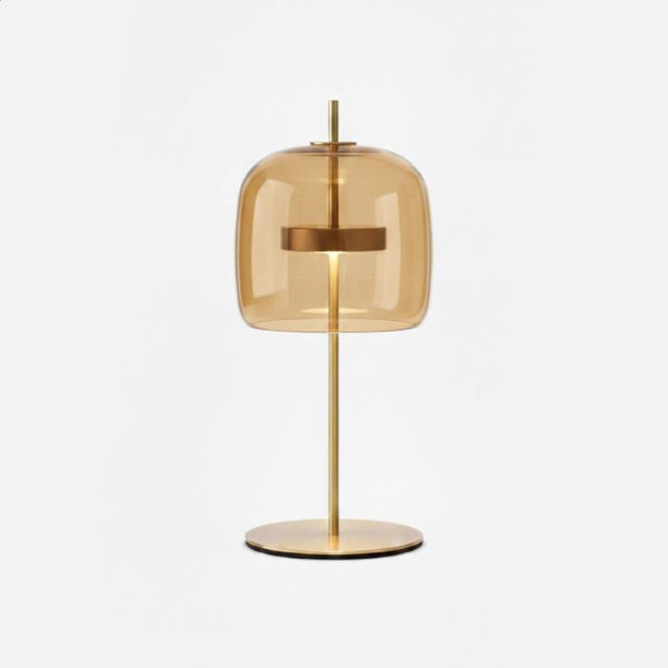 Modern Led Table Lamp With Glass Shade