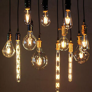 LED Filament Bulbs And Outdoor Cables with Lamp Holders