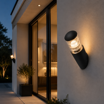 Flat & Bombe Outdoor Wall Lamp