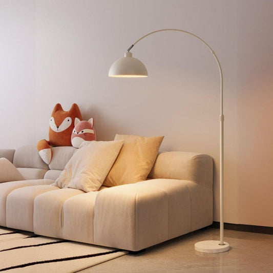 Modern White Industrial Floor Lamp