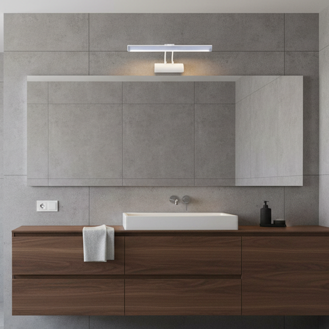 White Linear Mirror Light
