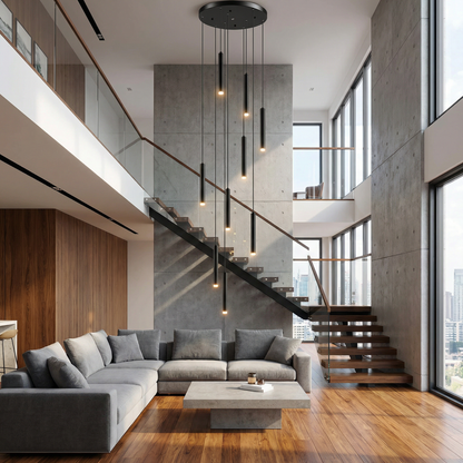 Modern Multi-Light Led Chandelier