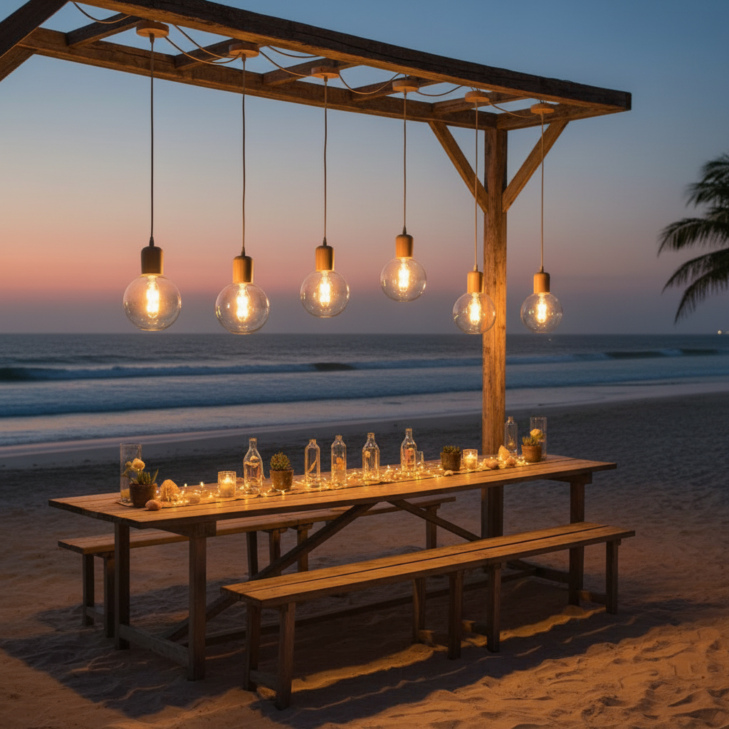 Modern Wood Pendant Light