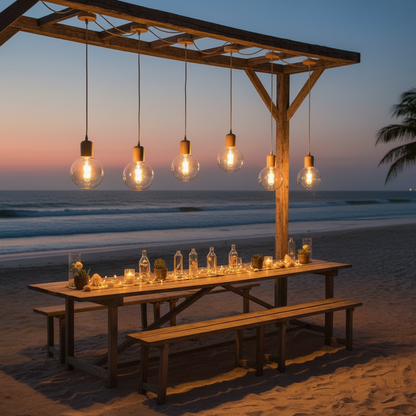 Modern Wood Pendant Light