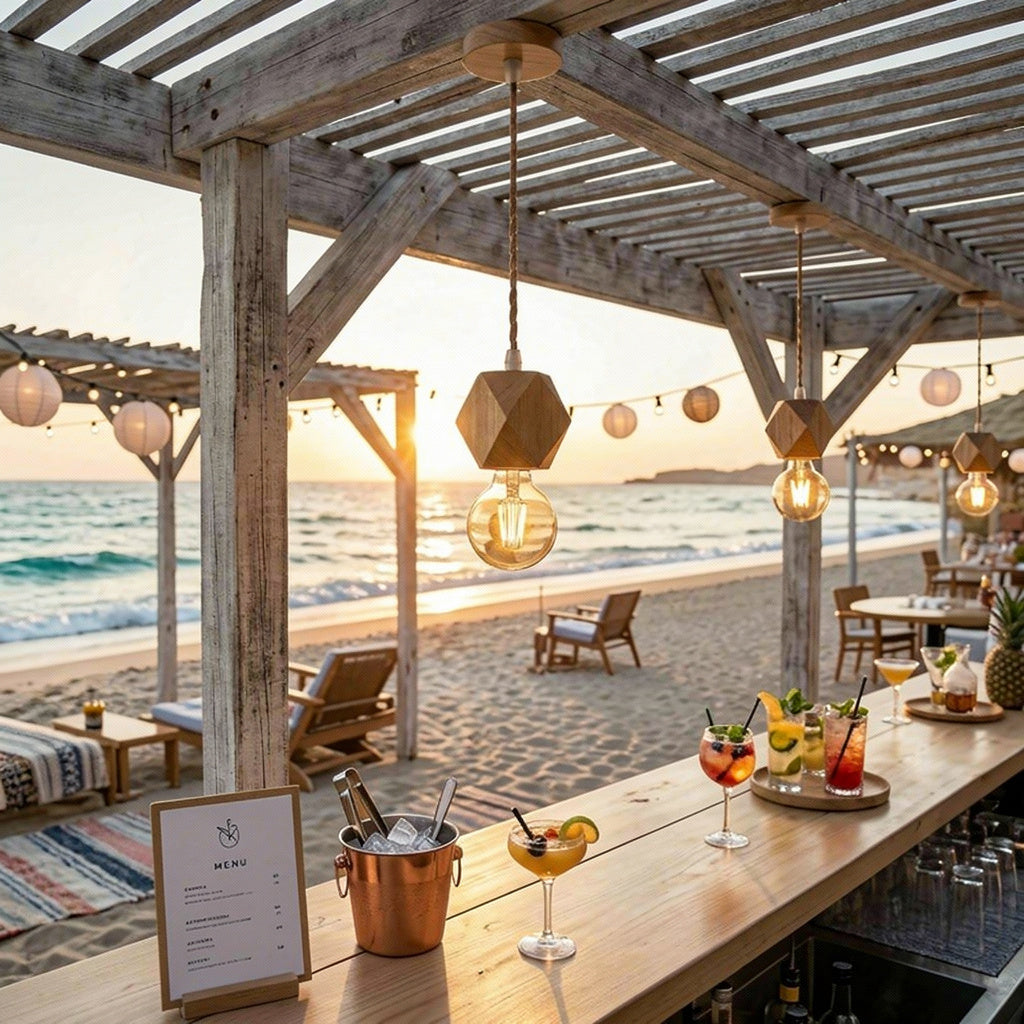 Modern Wood Pendant Light