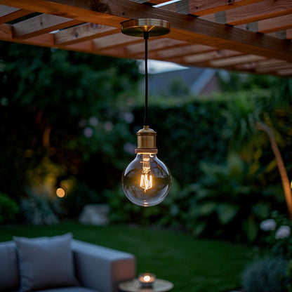 Vintage Rope Lamp Socket Pendant