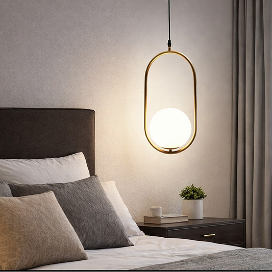 Glass Shade Drop Pendant Light