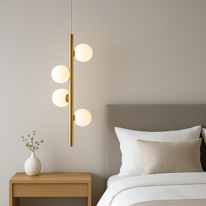 Nova Luce Milky Glass pendant lamp