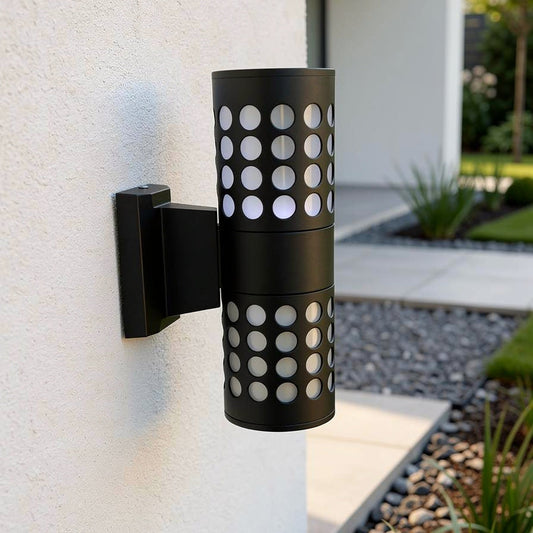 Modern Outdoor Wall Lamp with Double Dotted Style