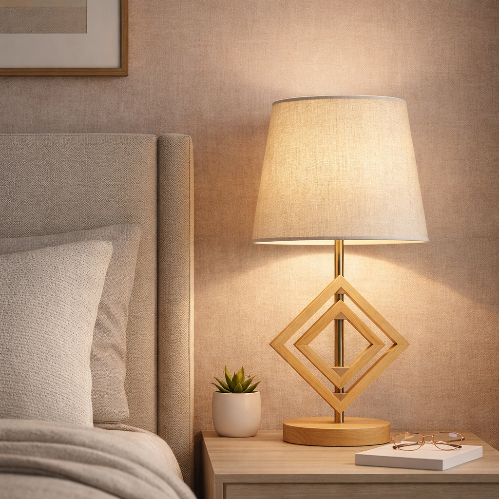 Table Lamp Movable Middle Square