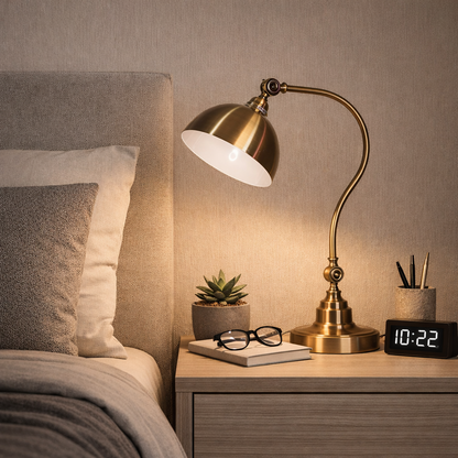 Vintage Table Lamp Adjustable Head
