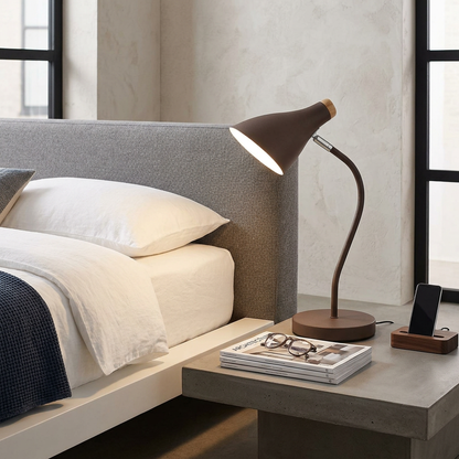 Modern Adjustable Gooseneck Style Table Lamp
