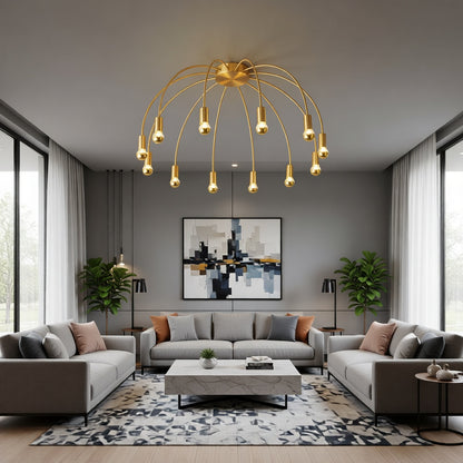 Contemporary Flush Mount Chandelier