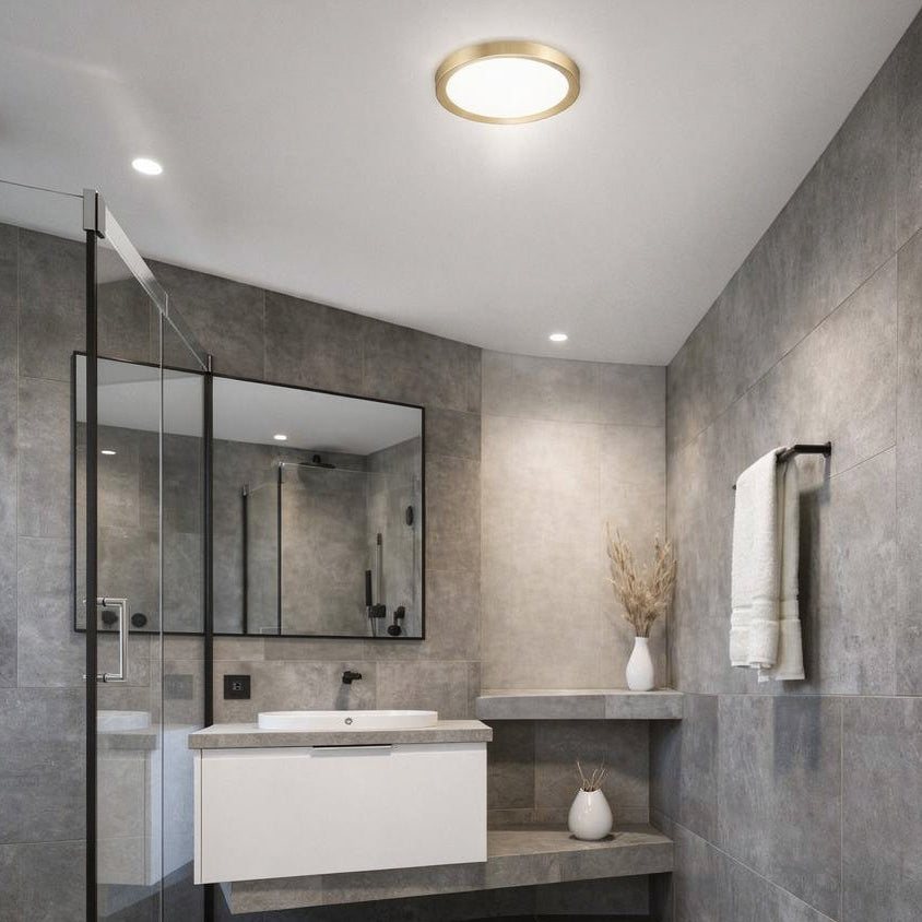 Modern Round Downlight With Brushed Finish