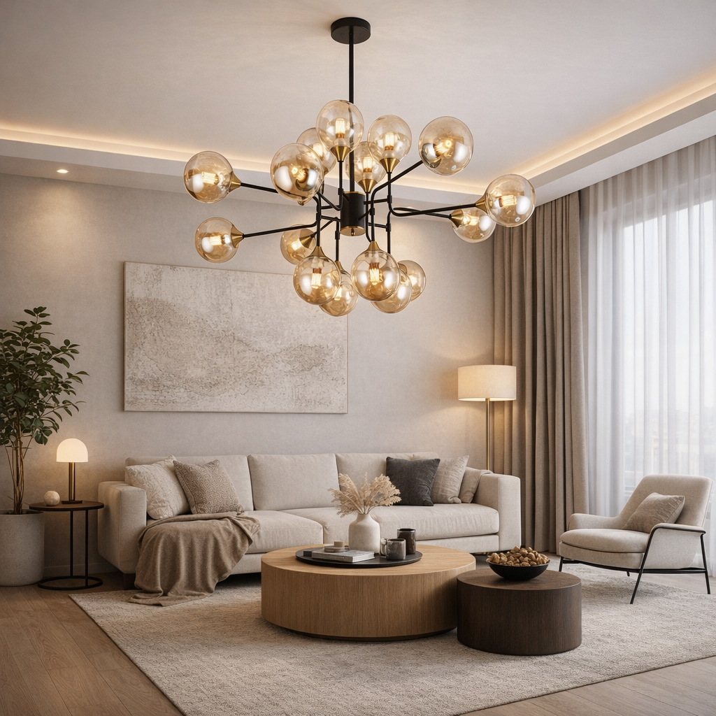 Modern Stellar Cluster Chandelier