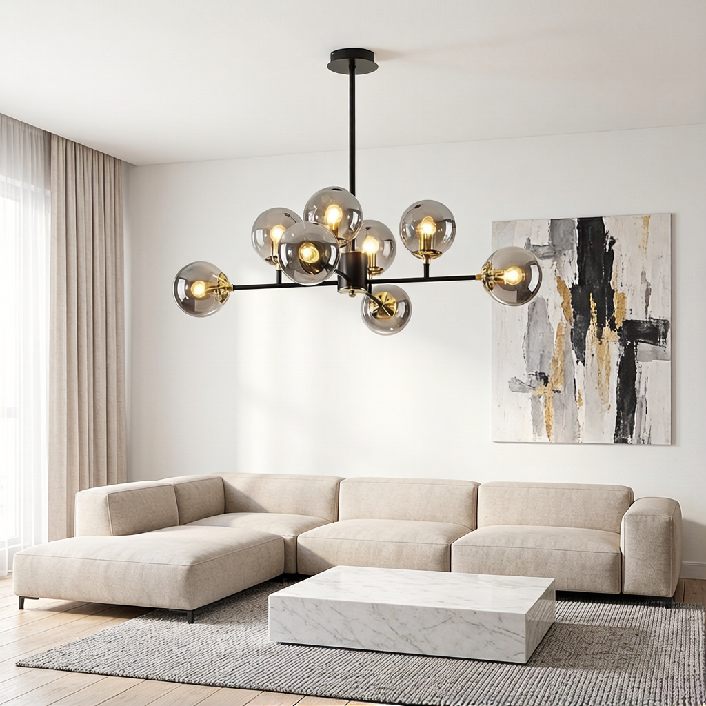 Modern  Molecule Style Chandelier