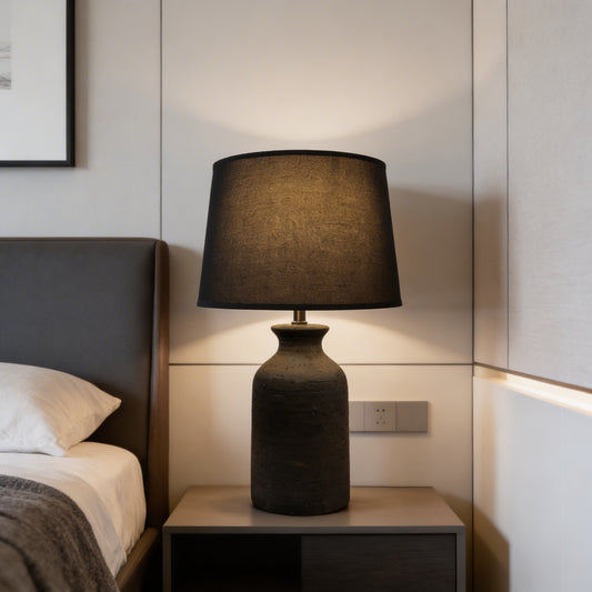 Modern Basalt Hearth Table Lamp