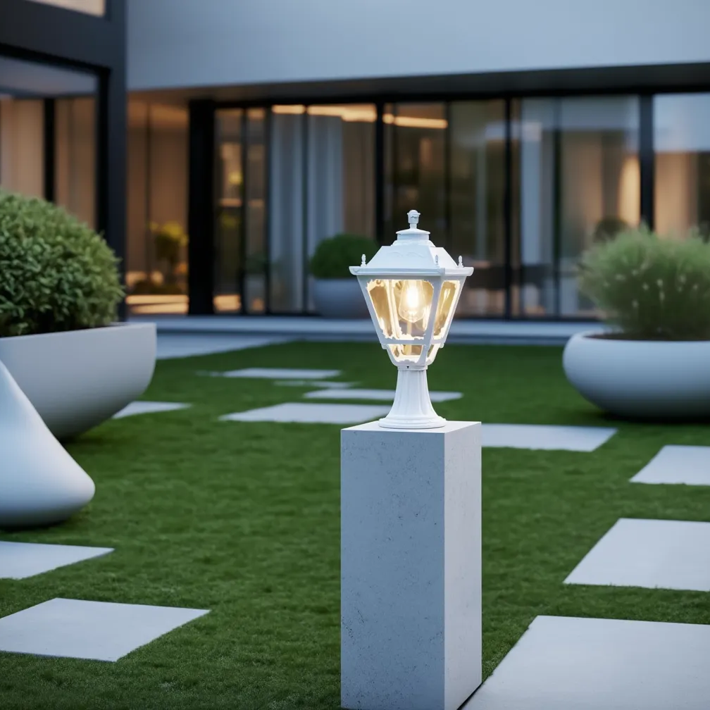 Outdoor Ceramic Pillar Light