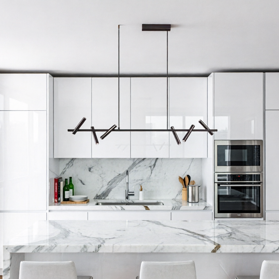 Modern Vector Linear Style Chandelier