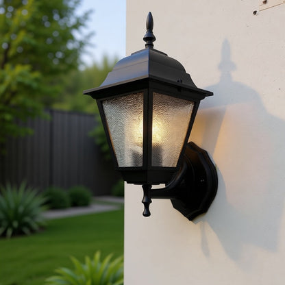 Modern Midnight Lantern Outdoor Wall Lamp