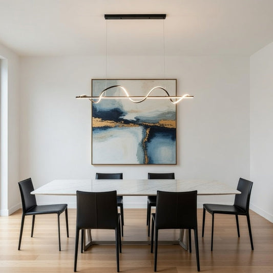 Modern Wave Led Chandelier