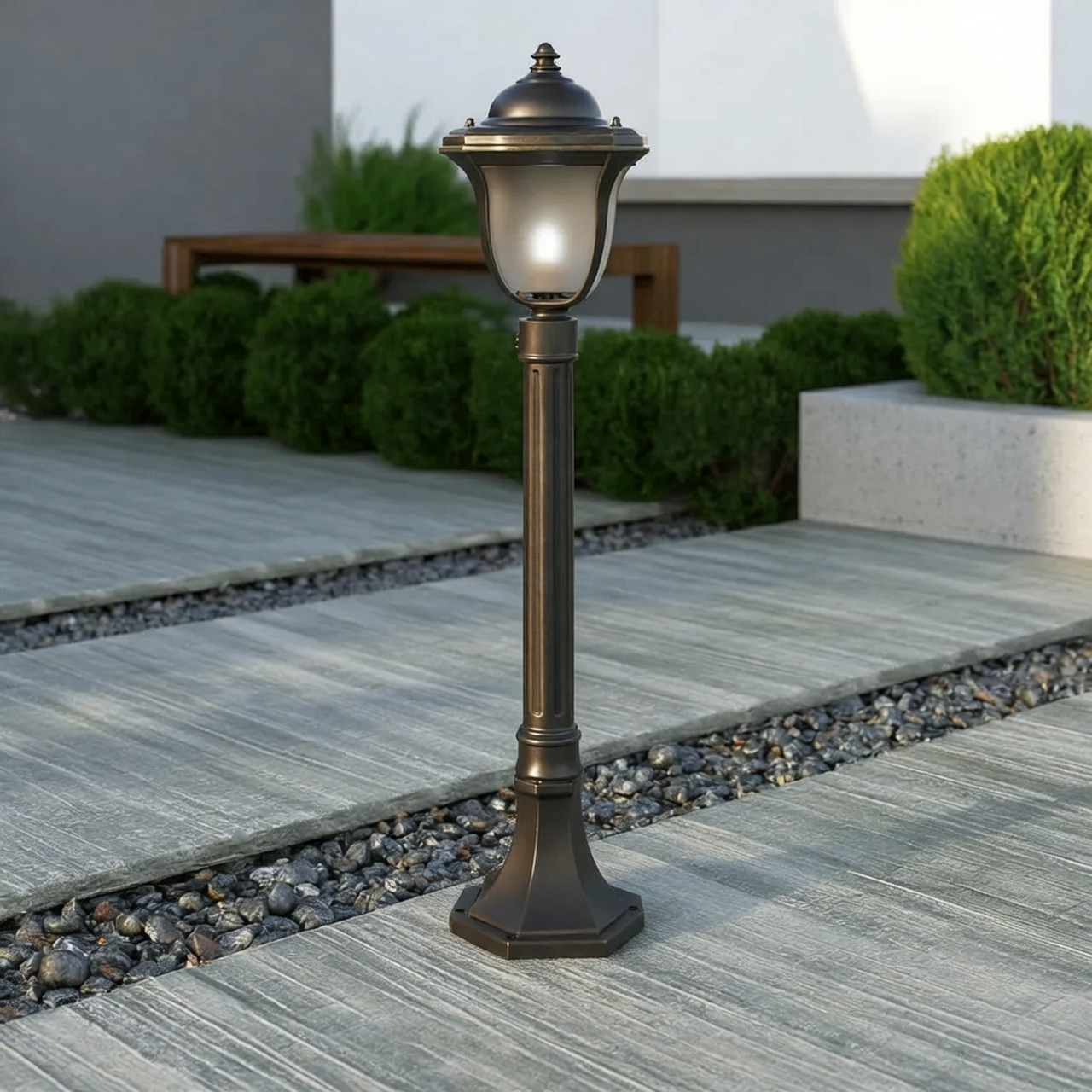 Modern Oxford Garden Bollard
