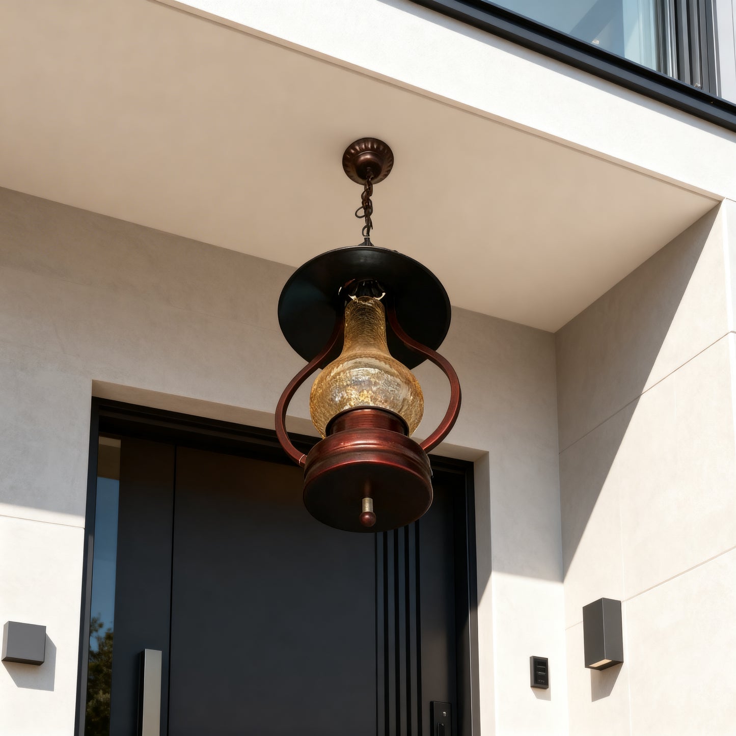 Modern Hearthstone Style Pendant Light