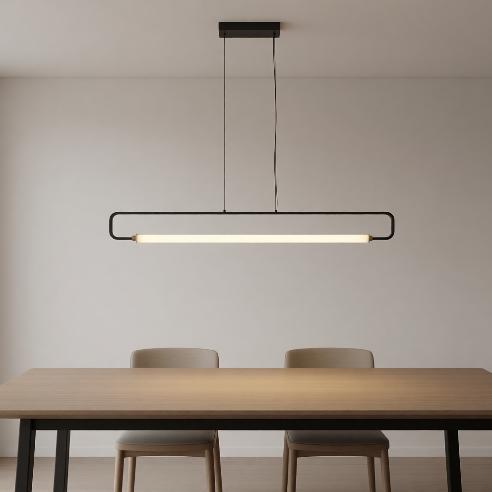 Modern Loop Linear Pendant Light