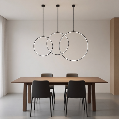Modern Eclipse Circle Chandelier
