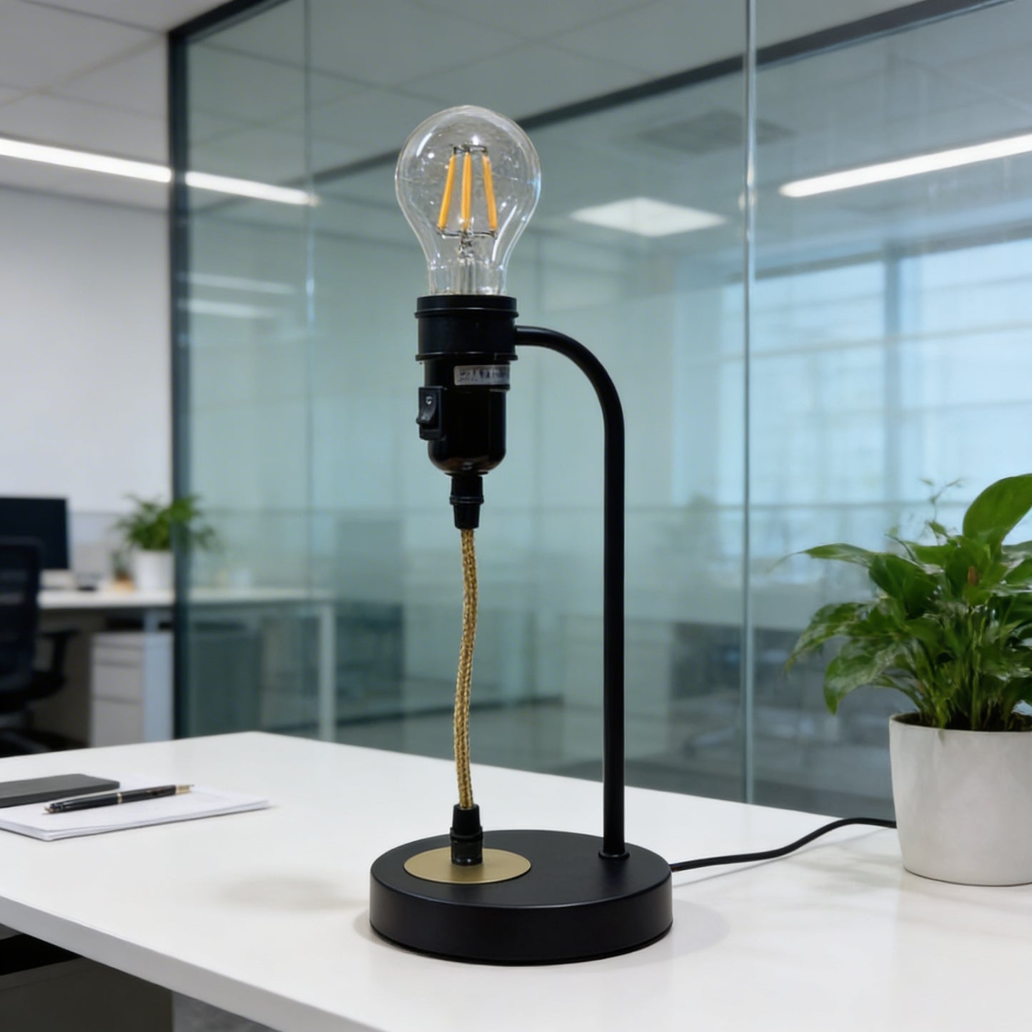 Modern Edison Loop Style Table Lamp