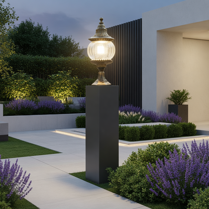 Modern Imperial Beacon Outdoor Pillar Light
