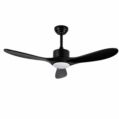Modern 3-Blade Ceiling Fan with Wooden Blades