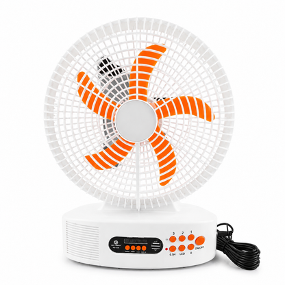 Solar & Rechargeable Table Fan