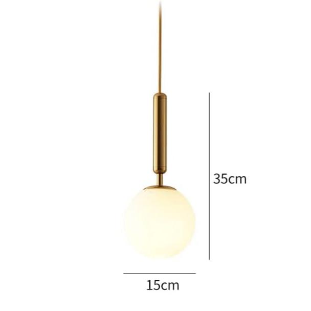 Modern Glass Globe Pendant Light