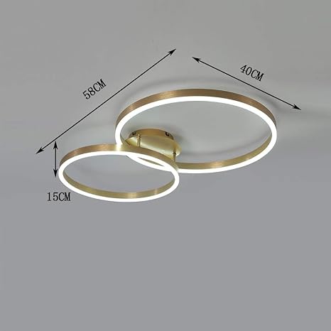 Double Loop Ceiling Light Chandelier