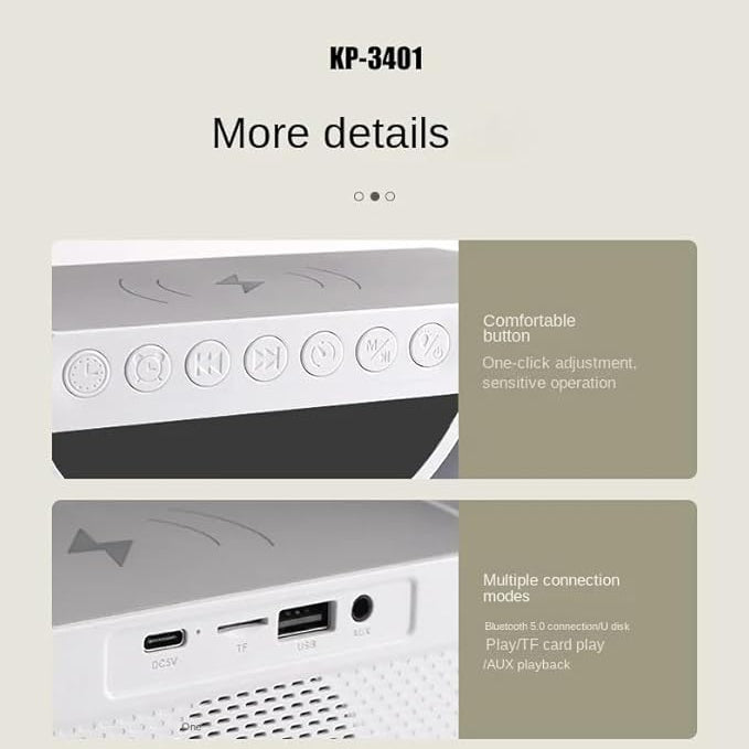 Led Wireless Charging Speaker