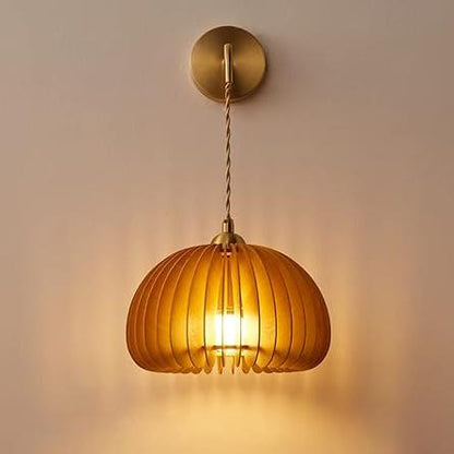 Decorative Pumpkin Lampshade Wall Lamp