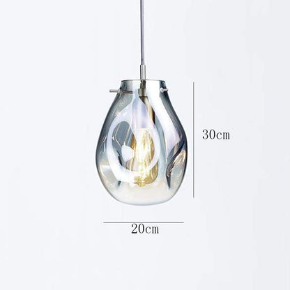 Modern Pear Glass Pendant Glass