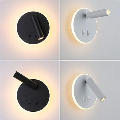 Decorative Wall Lamp Round Shape With Switch